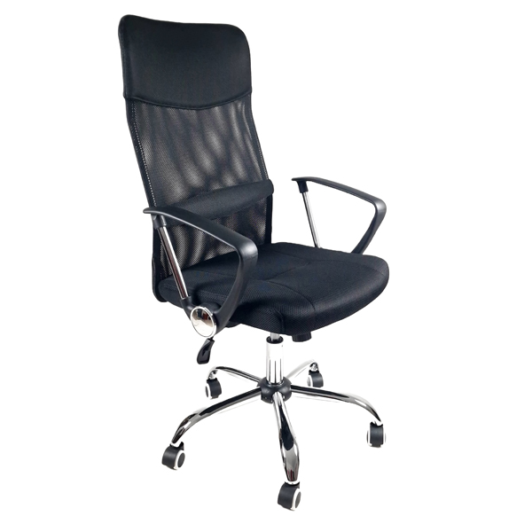 Scaun de birou negru cu mesh rezistent la 150 kg NIC 5367 R